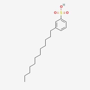 molecular formula C18H30O3S B1213065 3-Dodecylbenzenesulfonic acid CAS No. 16577-13-2