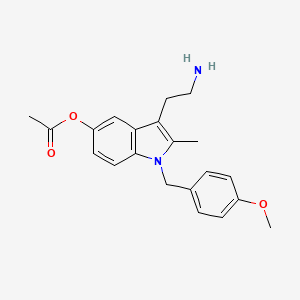 molecular formula C21H24N2O3 B1213067 Hydroxindasate CAS No. 7008-14-2