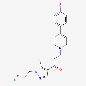molecular formula C20H24FN3O2 B1213068 Flupranone CAS No. 21686-09-9