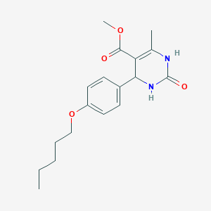 molecular formula C18H24N2O4 B12130698 Methyl 6-methyl-2-oxo-4-[4-(pentyloxy)phenyl]-1,2,3,4-tetrahydropyrimidine-5-carboxylate 