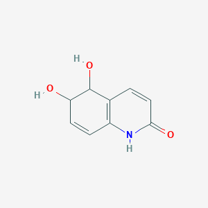 molecular formula C9H9NO3 B1213079 5,6-Dihydroquinoline-2,5,6-triol 