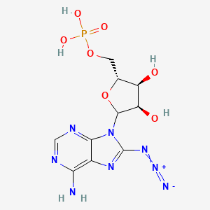 molecular formula C10H13N8O7P B1213083 5'-Adenylic acid, 8-azido- CAS No. 60731-47-7