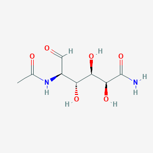 molecular formula C8H14N2O6 B1213086 2-Acetamido-2-deoxygalacturonamide CAS No. 93790-40-0