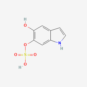 molecular formula C8H7NO5S B1213088 5-Hydroxy-1h-indol-6-yl hydrogen sulfate CAS No. 96686-60-1