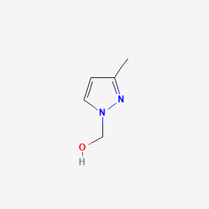molecular formula C5H8N2O B1213092 N-Hydroxymethyl-3-methylpyrazole CAS No. 98816-32-1
