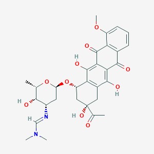 molecular formula C30H34N2O10 B1213093 3'-Desamino-3'-dimethylformamidine rubomycin CAS No. 99132-20-4