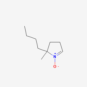 molecular formula C9H17NO B1213098 5-Butyl-5-methyl-1-pyrroline 1-oxide CAS No. 104463-50-5