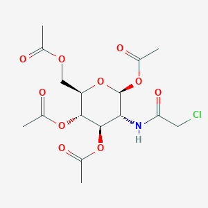 molecular formula C16H22ClNO10 B1213100 1,3,4,6-Tetra-O-acetyl-2-chloroacetamido-2-deoxy-beta-glucopyranose CAS No. 68499-56-9