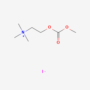 molecular formula C7H16INO3 B1213101 Methoxycarbonylcholine CAS No. 70384-36-0