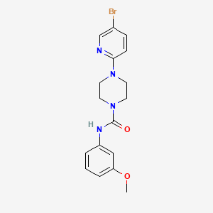 molecular formula C17H19BrN4O2 B12131035 [4-(5-bromo(2-pyridyl))piperazinyl]-N-(3-methoxyphenyl)carboxamide 