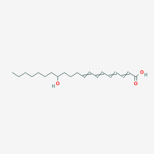 molecular formula C20H32O3 B1213109 13-Hydroxyeicosatetraenoic acid 