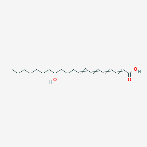 13-Hydroxyicosa-2,4,6,8-tetraenoic acid