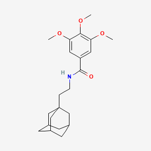 molecular formula C22H31NO4 B12131106 N-[2-(adamantan-1-yl)ethyl]-3,4,5-trimethoxybenzamide 