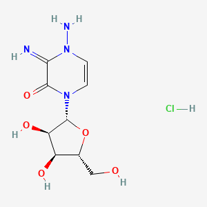 4-Amino-3,4-dihydro-3-imino-1-beta-D-ribofuranosyl-2(1H)-pyrazinone monohydrochloride