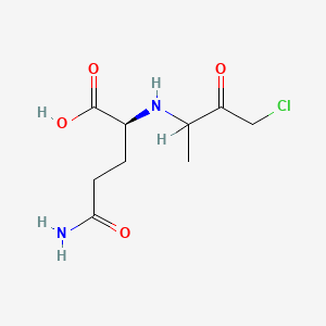 molecular formula C9H15ClN2O4 B1213127 gamma-Glutamylalanine chloromethyl ketone CAS No. 91255-01-5