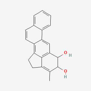 molecular formula C21H18O2 B1213129 trans-3-Methyl-4,5-dihydrocholanthrene-4,5-diol CAS No. 3343-04-2