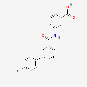 molecular formula C21H17NO4 B1213134 3-[[[3-(4-Methoxyphenyl)phenyl]-oxomethyl]amino]benzoic acid 