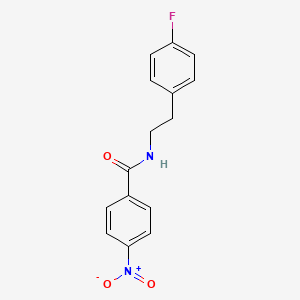 molecular formula C15H13FN2O3 B1213137 N-[2-(4-fluorophenyl)ethyl]-4-nitrobenzamide 
