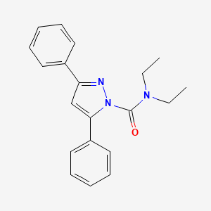 molecular formula C20H21N3O B12131378 N,N-diethyl-3,5-diphenyl-1H-pyrazole-1-carboxamide 