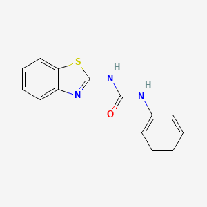 molecular formula C14H11N3OS B1213139 1-(1,3-Benzothiazol-2-yl)-3-phenylurea CAS No. 26135-12-6