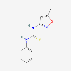 molecular formula C11H11N3OS B12131404 1-(5-Methyl-3-isoxazolyl)-3-phenylthiourea 