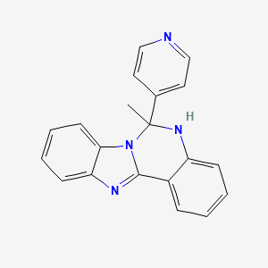 6-methyl-6-pyridin-4-yl-12H-benzimidazolo[1,2-c]quinazoline