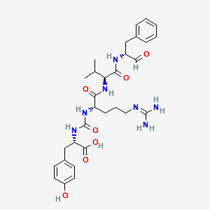 (2s)-2-[[(1s)-1-[[(1s)-1-[[(1r)-1-Benzyl-2-oxo-ethyl]carbamoyl]-2-methyl-propyl]carbamoyl]-4-guanidino-butyl]carbamoylamino]-3-(4-hydroxyphenyl)propanoic acid