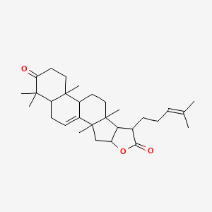 molecular formula C30H44O3 B1213148 16,21-Epoxylanosta-7,24-diene-3,21-dione CAS No. 22611-39-8