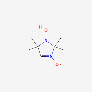 molecular formula C7H14N2O2 B1213150 2,2,5,5-Tetramethyl-1-imidazolidinol 3-oxide CAS No. 27992-41-2