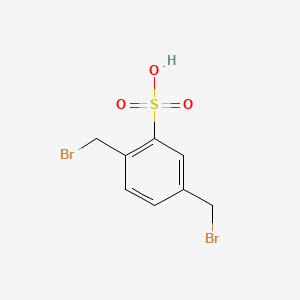 molecular formula C8H8Br2O3S B1213154 alpha,alpha-Dibromo-4-xylenesulfonic acid CAS No. 1204-10-0
