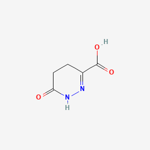 molecular formula C5H6N2O3 B1213158 6-Oxo-1,4,5,6-tetrahydropyridazine-3-carboxylic acid CAS No. 27372-38-9