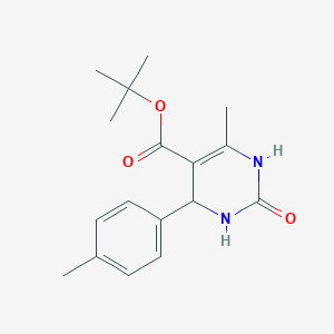 molecular formula C17H22N2O3 B12131582 Tert-butyl 6-methyl-4-(4-methylphenyl)-2-oxo-1,2,3,4-tetrahydropyrimidine-5-carboxylate 