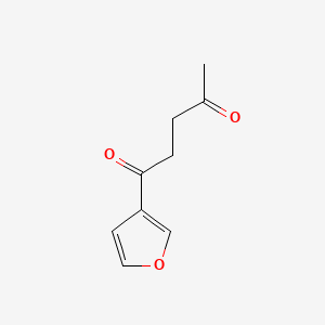molecular formula C9H10O3 B1213159 1-(Furan-3-yl)pentane-1,4-dione CAS No. 496-06-0