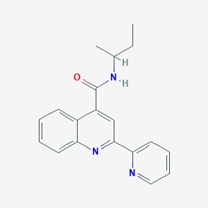 molecular formula C19H19N3O B12131592 N-(butan-2-yl)-2-(pyridin-2-yl)quinoline-4-carboxamide 