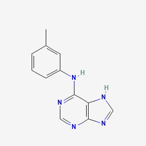 molecular formula C12H11N5 B12131620 N-(3-methylphenyl)-7H-purin-6-amine CAS No. 82760-82-5