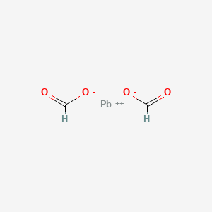 molecular formula CH2O2Pb B1213169 Formic acid, lead salt CAS No. 811-54-1