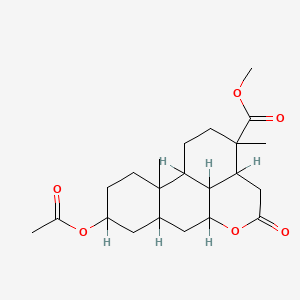 molecular formula C22H32O6 B1213173 5,14-Epi-28,30-dinorquassinoid CAS No. 74915-13-2