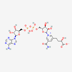 molecular formula C25H33N7O17P2 B1213183 5-(3-Carboxy-3-hydroxypropyl)nicotinamide adenine dinucleotide CAS No. 68889-85-0