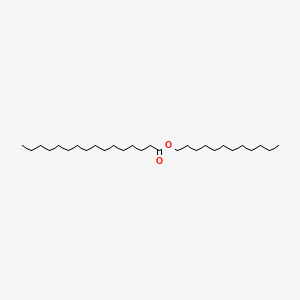 molecular formula C28H56O2 B1213196 Lauryl Palmitate CAS No. 42232-29-1