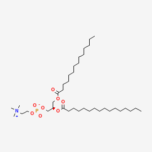 molecular formula C38H76NO8P B1213198 1-Myristoyl-2-palmitoyl-sn-glycero-3-phosphocholine CAS No. 69525-80-0