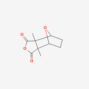 molecular formula C10H12O4 B1213202 4,7-Epoxyisobenzofuran-1,3-dione, hexahydro-3a,7a-dimethyl- CAS No. 80558-50-5