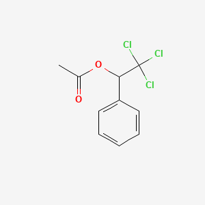 molecular formula C10H9Cl3O2 B1213204 2,2,2-Trichloro-1-phenylethyl acetate CAS No. 90-17-5