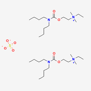 molecular formula C30H66N4O8S B1213208 Dibutoline sulfate CAS No. 532-49-0