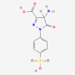4-Amino-5-oxo-1-(p-sulphophenyl)-2-pyrazoline-3-carboxylic acid