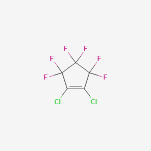 molecular formula C5Cl2F6 B1213219 1,2-Dichlorohexafluorocyclopentene CAS No. 706-79-6