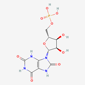 molecular formula C10H13N4O10P B1213223 Urate D-ribonucleotide 