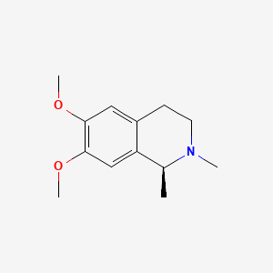 molecular formula C13H19NO2 B1213228 (+-)-Carnegine CAS No. 38221-25-9