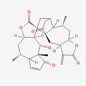 molecular formula C29H34O7 B1213229 Microlenin 