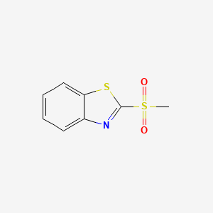 molecular formula C8H7NO2S2 B1213235 Benzothiazole, 2-(methylsulfonyl)- CAS No. 7144-49-2