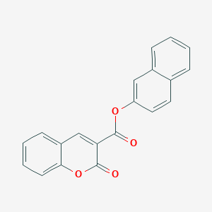 molecular formula C20H12O4 B12132363 2-Naphthyl 2-oxochromene-3-carboxylate 